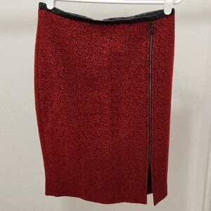 The Limited - Red / Black Pencil Skirt - Size 0